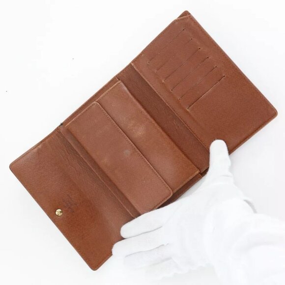 AUTHENTICITY GUARANTEED LOUIS VUITTON Porto Tresol Etui Papie Tri-fold wallet - Picture 6 of 10